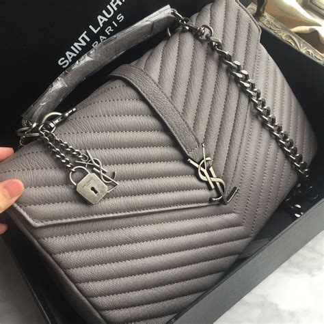 ysl college bag authenticity|ysl college bag large grey.